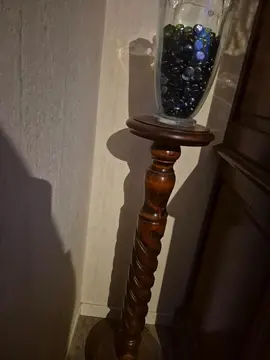 support vase + vase en verre