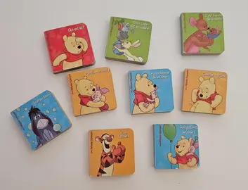 Lot de 9 mini-Livres Winnie l'ourson