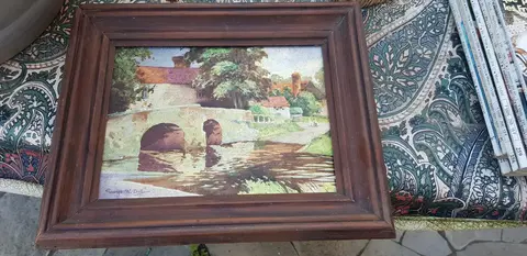 petit tableau en métal