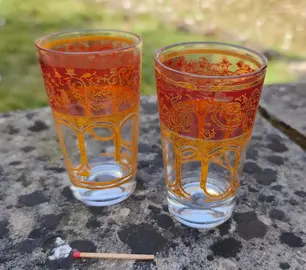 lot de 2 verres à thé