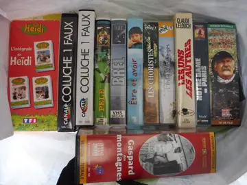 lot de cassettes VHS