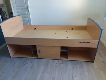 lit une place 90 sur 200 avec rangements