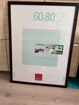 Cadre bord marron 60x80