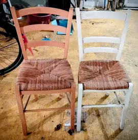 2 chaises paillées