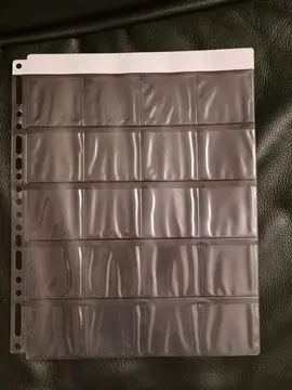 2 pochettes plastique pièces collection