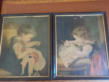 2 reproductions de tableaux encadrées