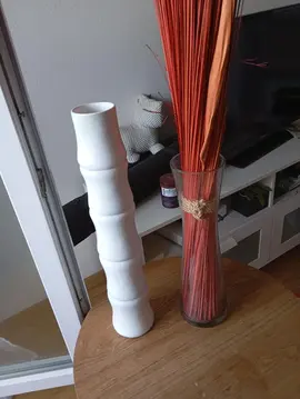 déco vase et fausse fleurs