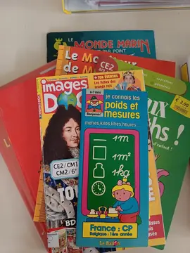differents livres et magasines pour enfant