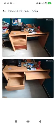 bureau bois