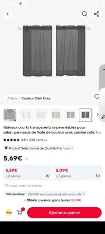 rideau et tiges extensible tout neuf