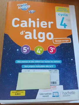 Manuel math exercices et corrigés. Tous niveaux à partir de la 5ème.