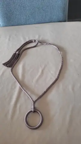 collier tressage coton