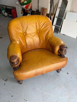 Fauteuil en cuir