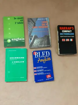 Livres d'anglais (lycée et études supérieures) + dictionnaire