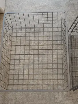 3 paniers en métal de rangement