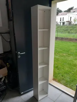 Meuble colonne blanc