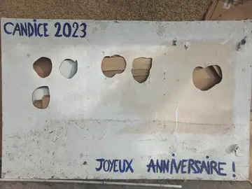 panneau découpe pour photo de groupe