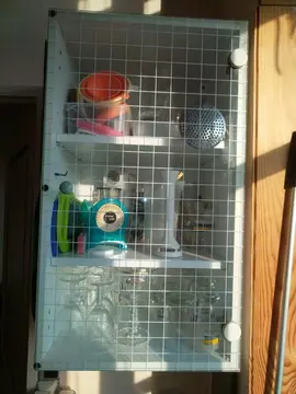 Élément de cuisine vitré