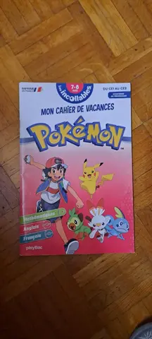cahier vacances Pokemon 7/8 ANS fait au crayon