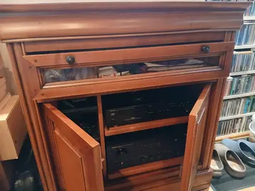 Meuble TV et Hifi en merisier