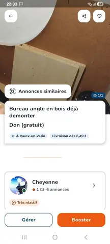 bureau d angle urgent