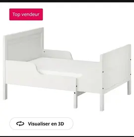 lit extensible blanc