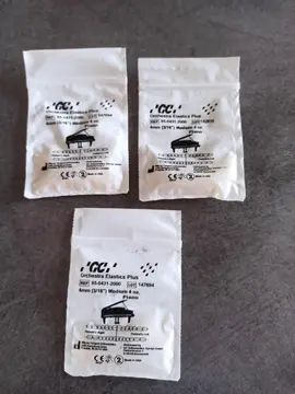 lot de 3 paquets d'elastiques dentaire neufs