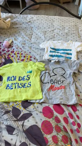 lot t shirt 3 mois