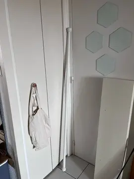 tringle en bois avec embouts