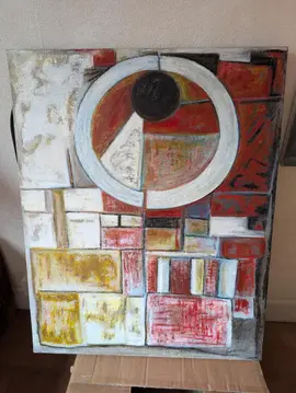 lot de 2 tableaux abstraits (grand format)