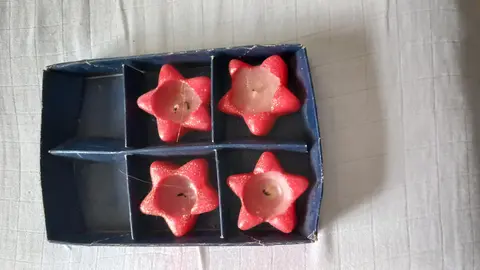 bougies de décoration de fêtes