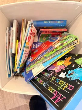 livres divers et jouets pour enfants