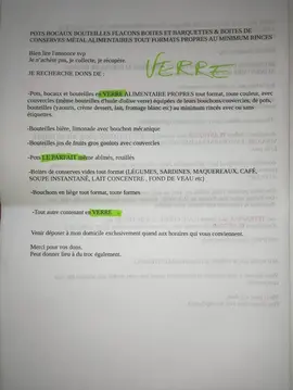 Verres pots bocaux bouteilles