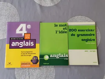 Livres d'anglais