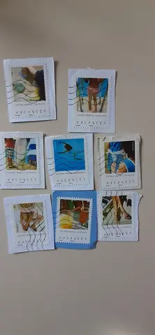 Timbres série Vacances 2019
