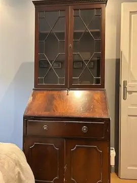 meuble anglais secrétaire bibliothèque