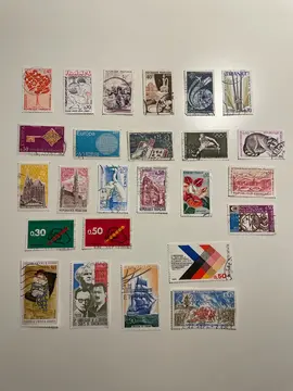 Lot 29 de 25 timbres Commémoratifs divers