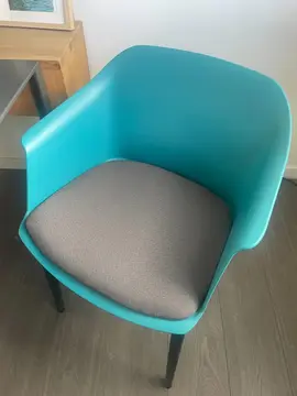 7 fauteuils bleux / gris