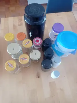 bocaux verres + plastiques