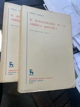 Lot de 2 livres espagnols El romanticismo en la america hispanica