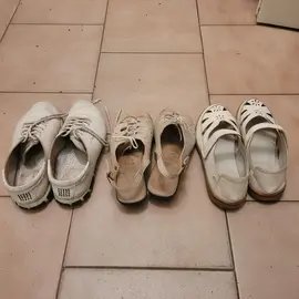 3 paires de chaussures taille 39