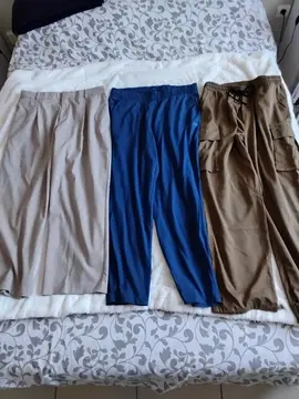 3 pantalons souplesse femme taille 42