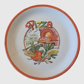 Assiette "Pizza" pour déco