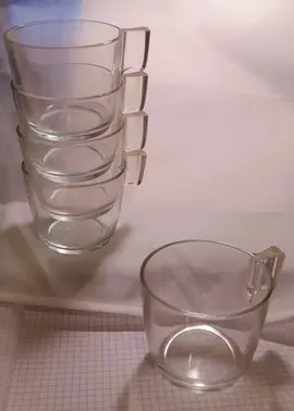 Lot de 5 tasses 23cl en verre Ikea
