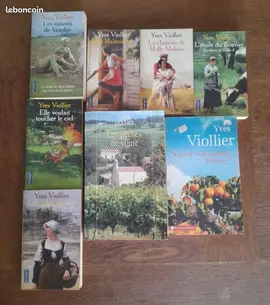 Lot de 8 livres/romans de Yves Viollier