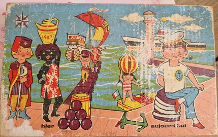 boîte ancienne de cubes