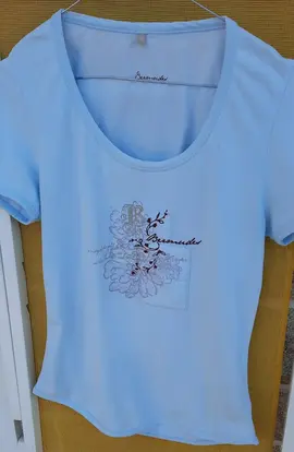 Tee-shirt Bermudes 40 bleu ciel