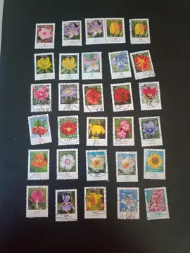 Timbres // Allemagne fleurs lot 02