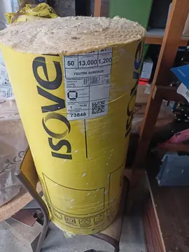 laine de verre 80cm rouleau