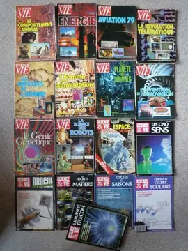 Lot de 17 Science et Vie Hors Série anciens de 1978 à 1988, thèmes sur les photos, bon état